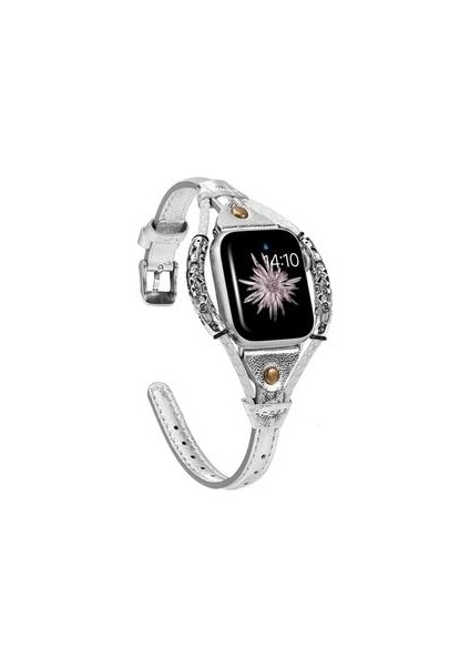 Hakiki Deri Kayış Apple Watch Band Kemer Metal Bilezik Watchbatch Için Iwatch Aksesuarları | Watch Bands (Yurt Dışından)