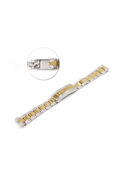 Rolex Erkekler Için Bilezik Izle Ince Tuning Çekme Düğmesi Toka Kayışı Paslanmaz Çelik Watch Band Zinciri | Bantları Izle (Yurt Dışından)
