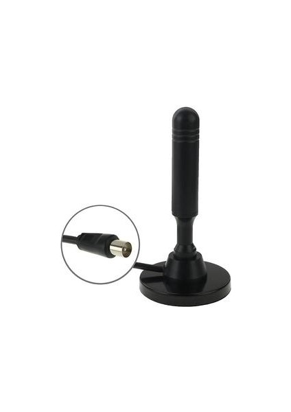 Yüksek 28DBI Dvb-T Anten, Vhf: 170-230MHZ, Uhf: 470-862MHZ (Siyah) (Yurt Dışından)