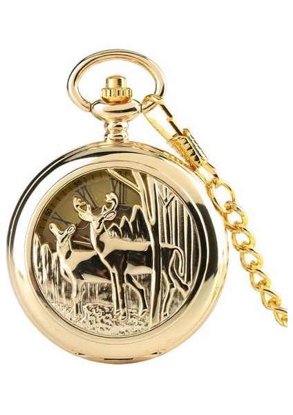 Mekanik Cebi Romen Numaraları Dial Çift Açık Yüz Kolye Manuel Mekanizması Fob Zincir Timepiece Erkek Hediyeler | Cep ve Amp;fob Saatler (Yurt Dışından)