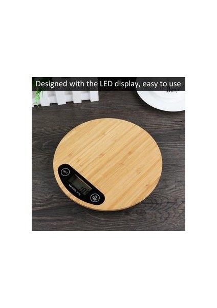 5 kg / 1g Dijital Terazi Elektronik Gıda Ev Eşyaları Yuvarlak Mutfak Takı Ağırlığı Akıllı Timemore Ölçüm Araçları Aksesuarları | Tartım Terazi (Yurt Dışından)