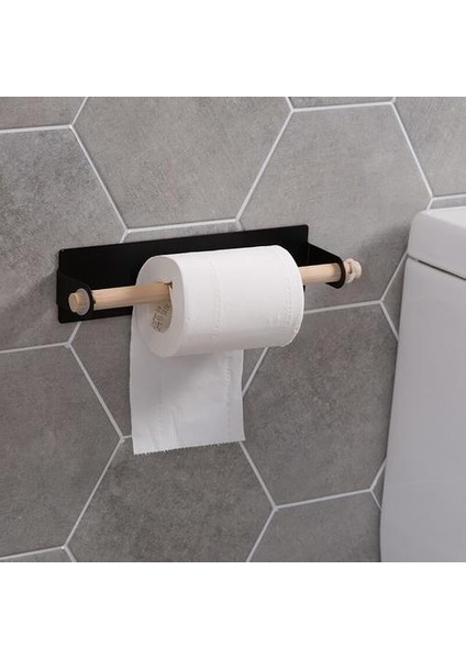 Banyo Ahşap Havlu Askısı Raf Bar Mutfak Dolabı Cling Filmi Rama Asılı Tutucu Organizatör Tuvalet Rulo Kağıt Tutucu Raf | Depolama Tutucular ve Amp;raflar (Yurt Dışından)