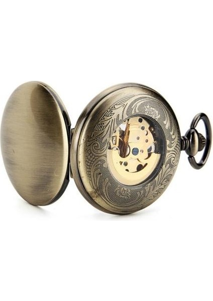 Antik Bronz Otomatik Erkekler Pocket Watch | Cep ve Amp;fob Saatler (Yurt Dışından)