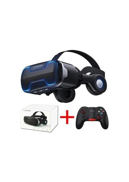 G02ED Vr Shinecon 8.0 Standart Edition ve Kulaklık Sürümü Sanal Gerçeklik 3D Vr Gözlük Kulaklık Kaskları Isteğe Bağlı Controlle (VR-056) (Yurt Dışından)