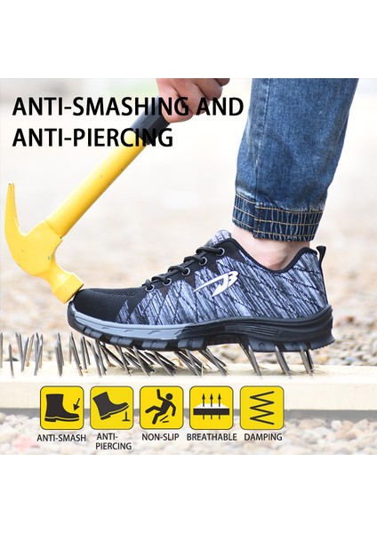 Anti-Vandalism And Anti-Puncture Four-Season Safety Shoes (Yurt Dışından) indirimleri