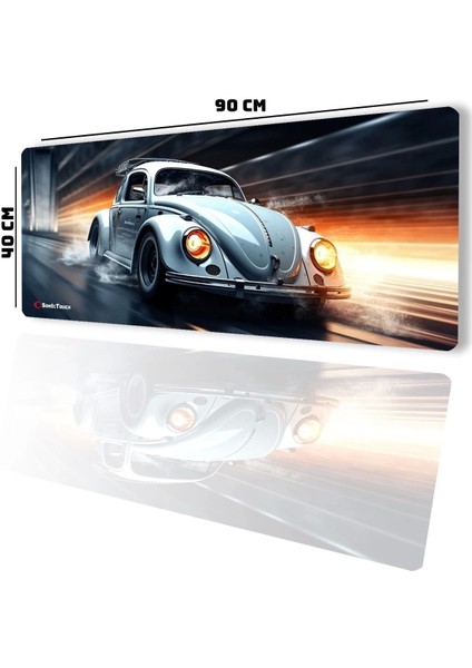 Sonictouch Ultragrand Vosvos Gamer Oyuncu Xxl Gri Klavye Mouse Pad 40X90CM