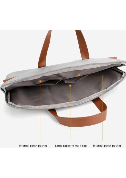 15.6 Inç Dizüstü Evrak Çantası Pu Deri Su Itici Bilgisayar Taşıma Çantası (Yurt Dışından)