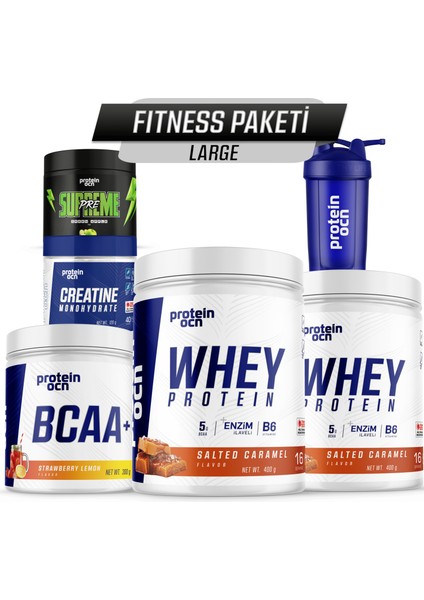 Fitness Paketi Large - Salted Caramel Strawberry Lemon