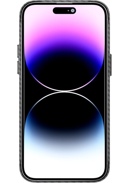 Apple iPhone 14 Pro Kılıf Mekanik Görünümlü Wireless Şarj Destekli Magsafe Mekanik Kapak