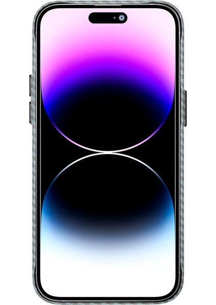 Apple iPhone 14 Pro Kılıf Mekanik Görünümlü Wireless Şarj Destekli Magsafe Mekanik Kapak