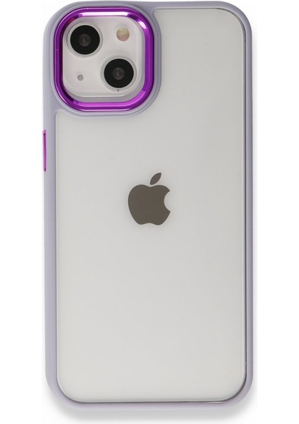 Apple iPhone 14 Plus Kılıf Kenarı Silikon Arkası Darbelere Karşı Sert Pc Dora Kapak