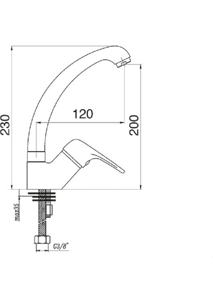 Pıa Yuksek Lavabo Bataryası 6408