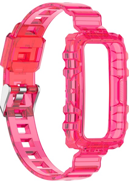 Huawei Band 7 Küçük Bel Için Glacier Armor Şeffaf Silikon Kayış (Yurt Dışından)