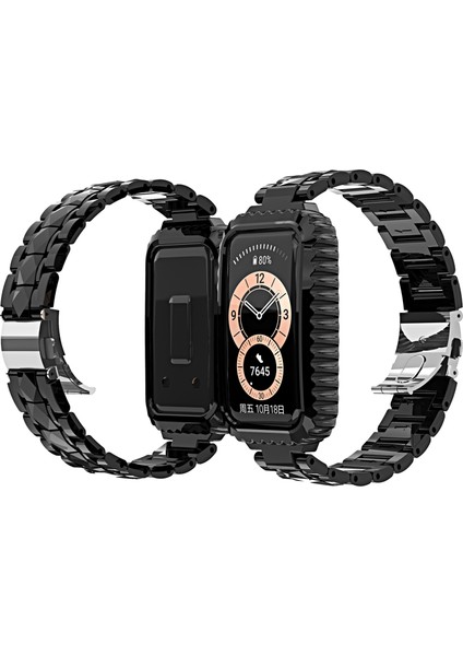 Huawei Band 6 / Honor Band 6 Için Paslanmaz Çelik Saat Bandı (Yurt Dışından)