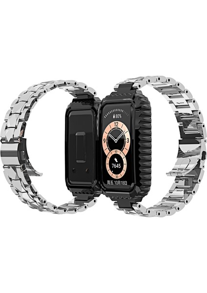 Huawei Band 6 / Honor Band 6 Için Paslanmaz Çelik Saat Bandı (Yurt Dışından)