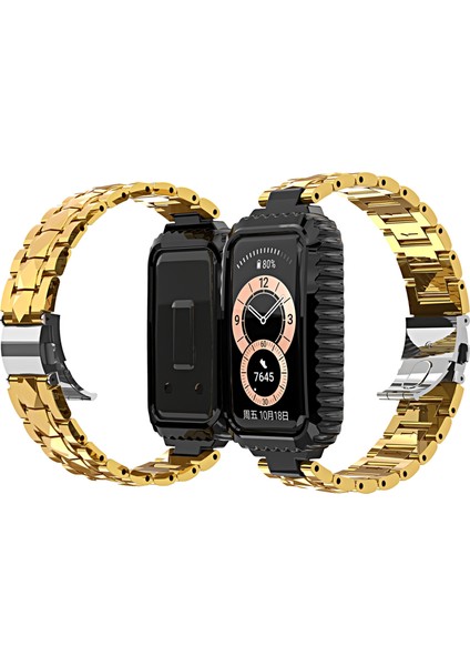 Huawei Band 6 / Honor Band 6 Için Paslanmaz Çelik Saat Bandı (Yurt Dışından)