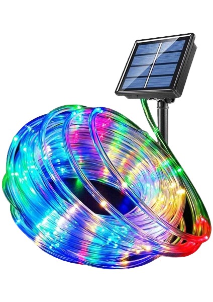 10M 100 LED Solar LED Işık Rgb