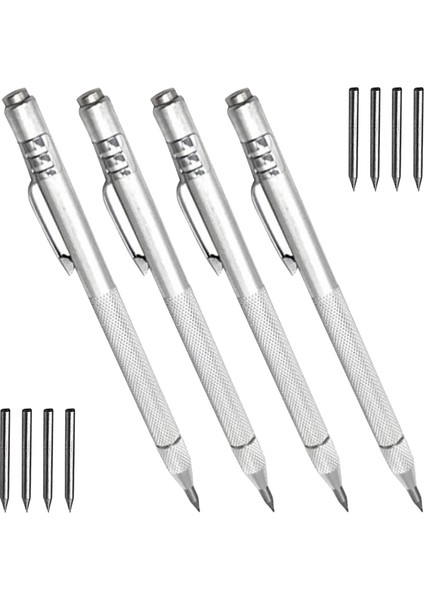 Adet Metal Tungsten Caide Scriber Mıknatıslı, Alüminyum Gravür Gravür Kalemi, 8 Yedek Markalama Kafası ile (Yurt Dışından)