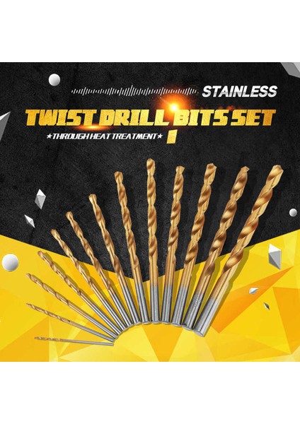 13 Adet 1.5-6.5mm Yüksek Çelik Kaplamalı Matkap Ucu Seti Yuvarlak Saplı Alet (Yurt Dışından) modelleri