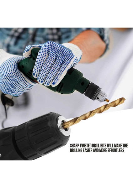 13 Adet 1.5-6.5mm Yüksek Çelik Kaplamalı Matkap Ucu Seti Yuvarlak Saplı Alet (Yurt Dışından) indirimleri