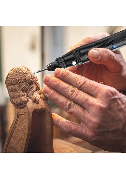 Xhhdqes 7 Adet Ahşap Oyma Aletleri, 1/8 Inç Shank Hss Gravür Matkap Aracı Ahşap El Sanatları Aksesuarları 4486 Chuck ile Dremel Aracı Için (Yurt Dışından) modelleri