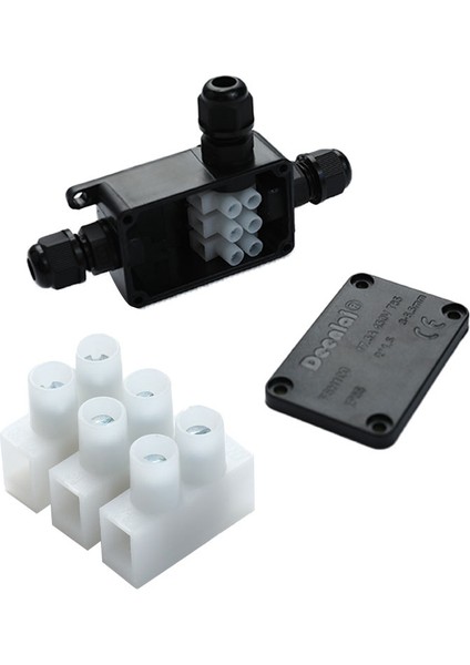 Dış Mekan Bağlantı Kutusu Suya Dayanıklı IP66 Elektrik Kablosu Konnektör Kutusu 2 3 Yollu Jessica (Yurt Dışından) fırsatları