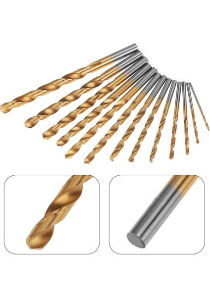 13X 1.5-6.5mm Yüksek Hız Çeliği Hss Titanyum Kaplamalı Matkap Uçları Şaft Seti Aracı Sıcak (Yurt Dışından) indirimleri