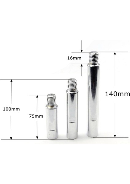 125 Parlatma Makinesi Açı Öğütücü Uzatma Çubuğu M14 Adaptör Çubuk Parlatma Güzellik Parlatma Aracı 140MM (Yurt Dışından) fiyatları