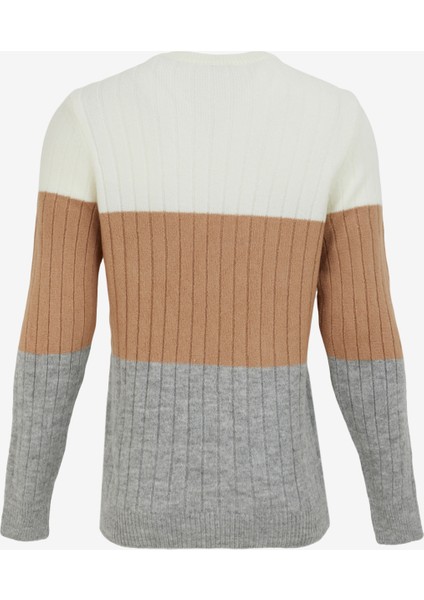Bisiklet Yaka Basic Düz Ekru Erkek Kazak F4WM-KZK 2597 fiyatları