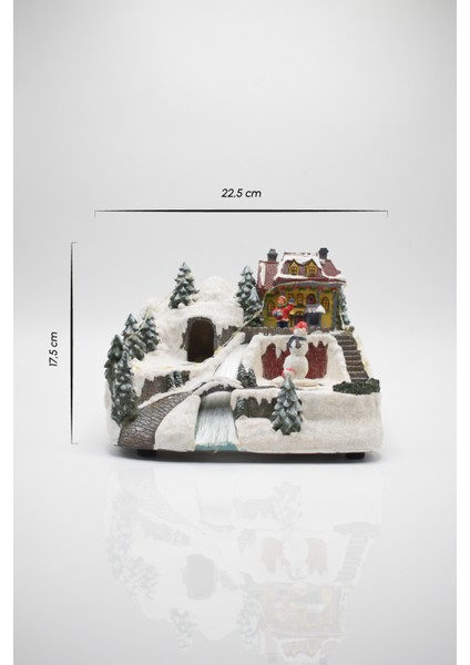 Premium Collection Dekoratif Işıklı Müzikli Kar Küresi City