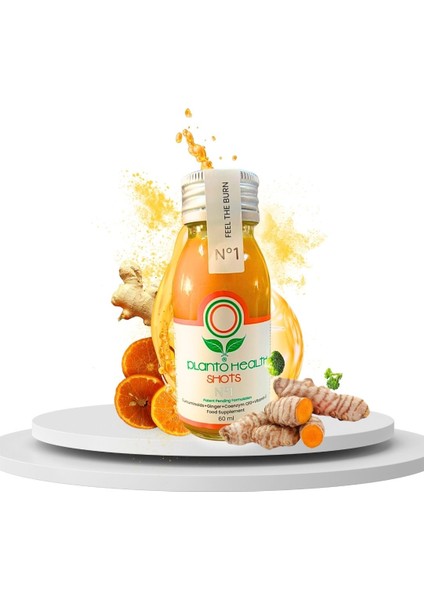 Plantohealth Shots No1 (Kurkumin+Zencefil+Vitamin C+Koenzim Q10)