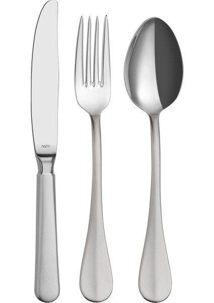 - Baget Serisi - Mat - 42 Parça Çatal Kaşık Bıçak Takımı