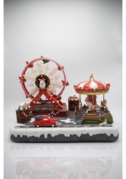 Premium Collection Dekoratif Lunapark Temalı Yılbaşı Süs 38*28 cm fiyatları