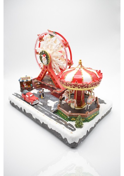 Premium Collection Dekoratif Lunapark Temalı Yılbaşı Süs 38*28 cm modelleri