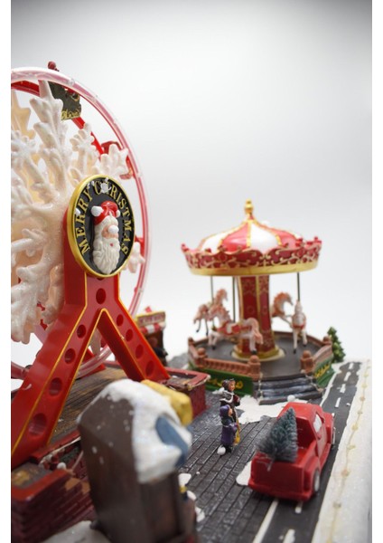 Premium Collection Dekoratif Lunapark Temalı Yılbaşı Süs 38*28 cm indirimleri