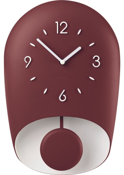 Home Duvar Saati Tuğla Kırmızısı