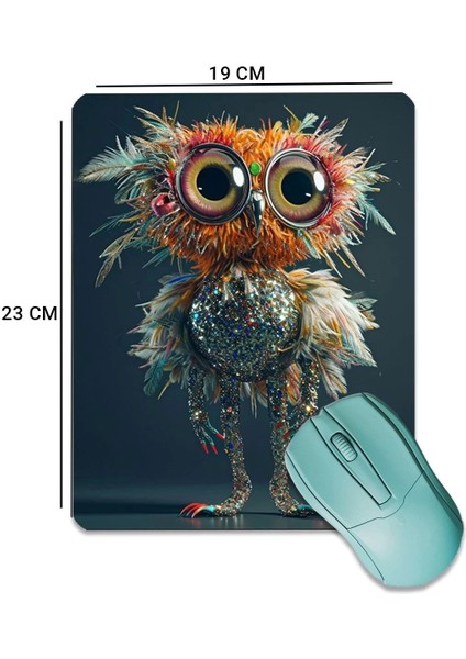 Sonictouch Kokoş Baykuş Pürüzsüz Yüzey Kaymaz Taban Dikişsiz Kenar Gamer Oyuncu Mouse Pad 19X23CM fiyatları