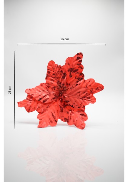 Premium 25*25 Cm Yılbaşı Süs Yapay Çiçek