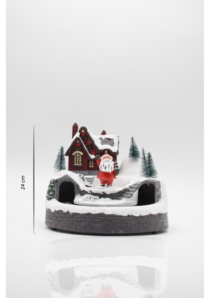 Premium Collection Dekoratif Işıklı Yılbaşı Süs Tren-Noel Baba fiyatları