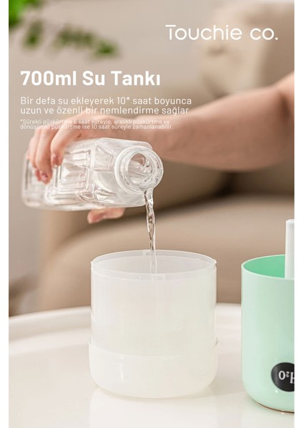 Co. Hava Nemlendirici 700 ml Ultrasonik Buhar Makinesi | Aroma Difüzörü Aroma Terapi Toc 1003 indirimleri
