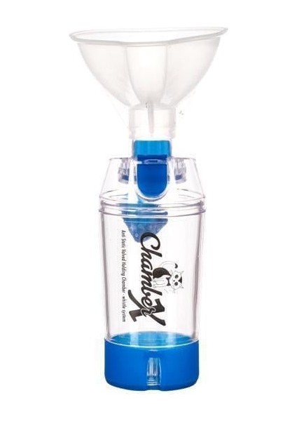 10 Yaş Üstü Çocuklar ve Yetişkinler Için Maskeli ,düdük Sistemli Valfli Inhalasyon Chamberı (Mavi Renk) fiyatları