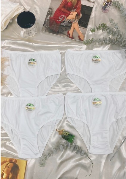 Kadın 4'lü Paket Bikini Bamboo Külot