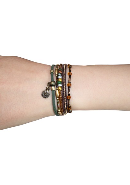 Boncuklu Etnik El Yapımı Çoklu Bileklik fırsatları