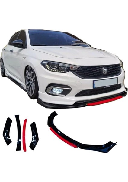 Fiat Egea Uyumlu Ön Lip 4 Parça Tampon Eki Fiat Egea Karlık Model Lip