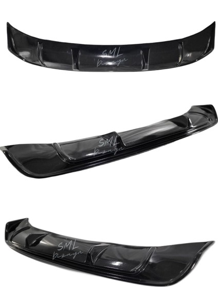 Volkswagen Jetta Mk6 Makyajsız (2011-2014) Difüzör Plastik Jetta Arka-Difizör-Bodykit-Ek Piano Blac modelleri