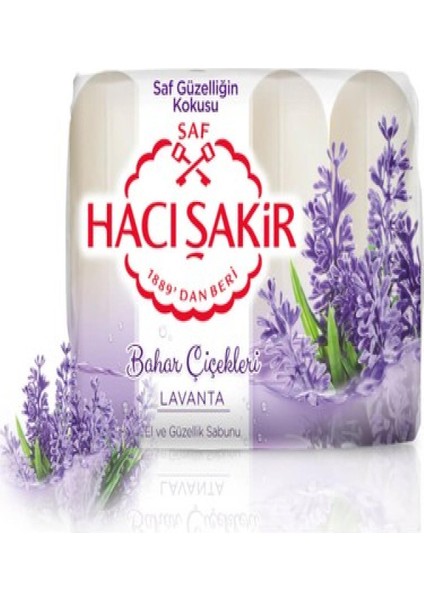 Hacı Şakir Güzellik Sabun 4*70 gr Lavanta