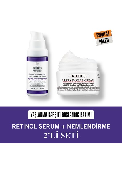 Retinol Serum Nemlendirme 2’li Seti