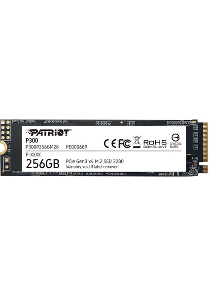 P300 256GB 1700/1100MB/S Nvme M.2 SSD Disk (P300P256GM28)