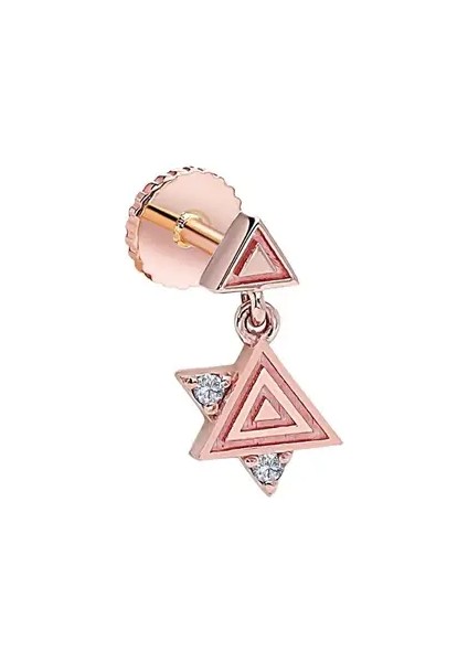 Tris 0,02CT Pırlanta Piercing-Tragus