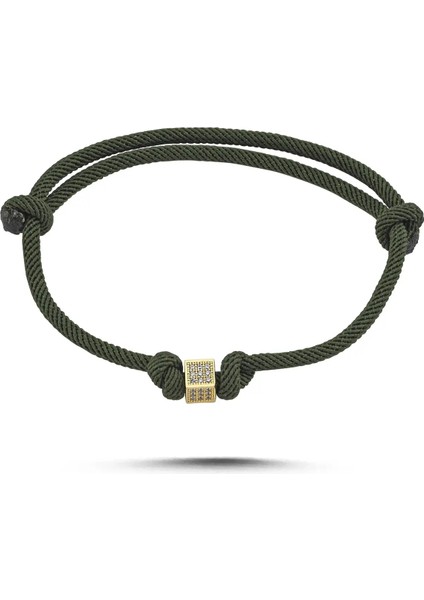 Taşlı Küp Ip Bileklik